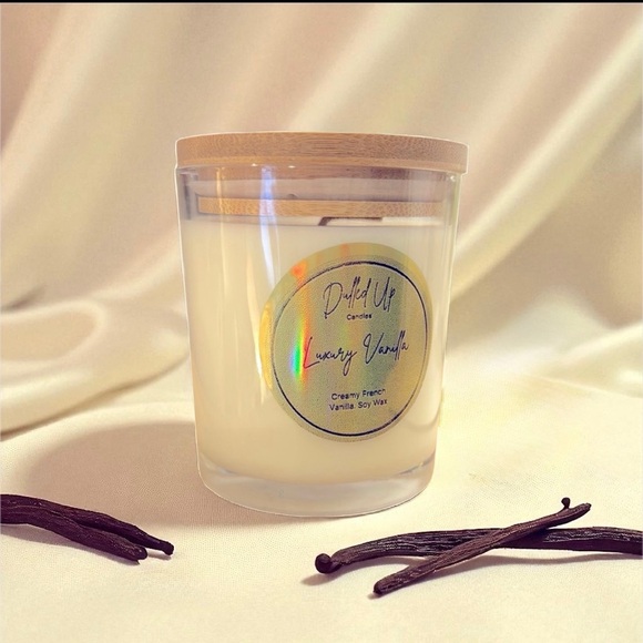 Hand Crafted Other - 7oz Luxury Vanilla Scented Soy Wax Candle